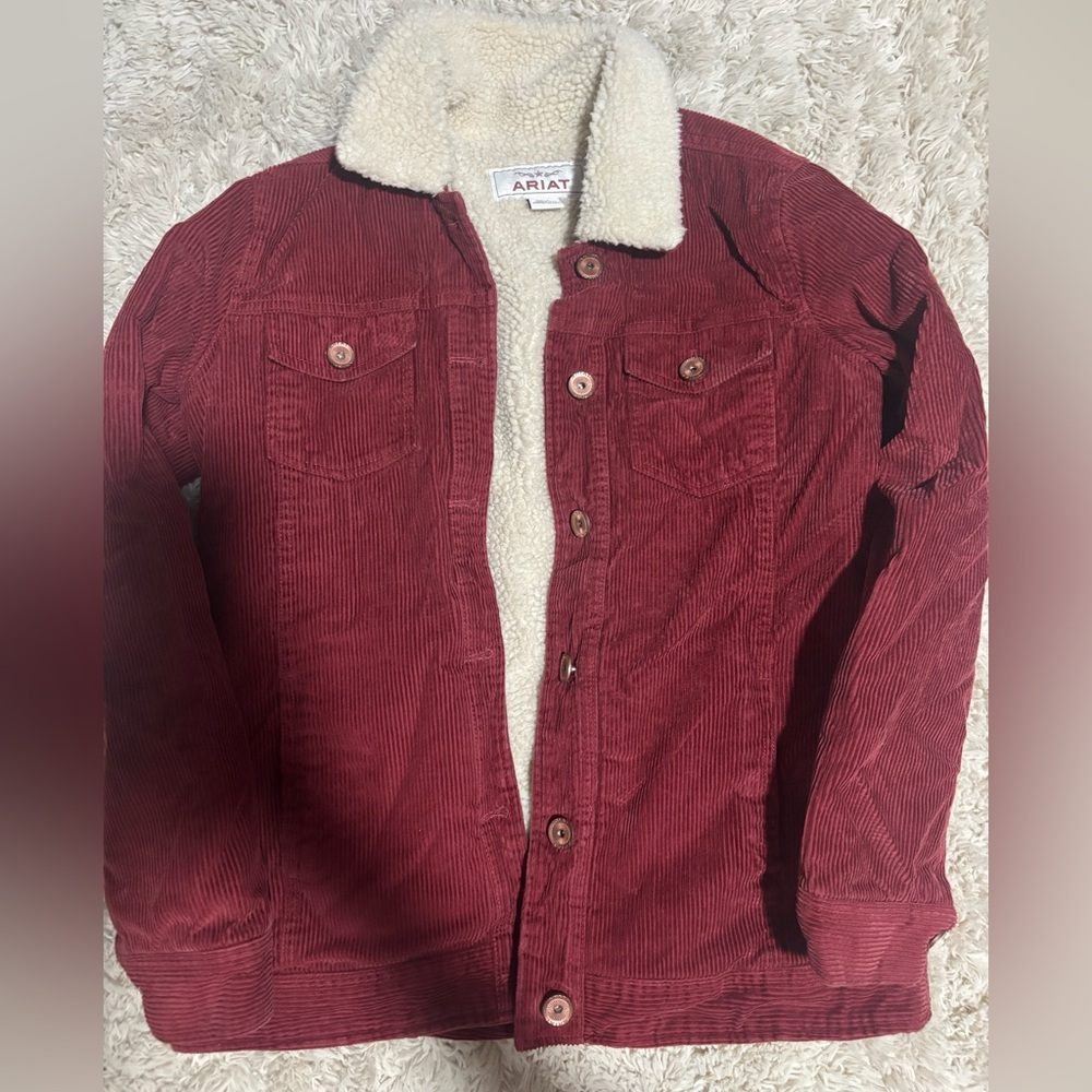 Ariat corduroy fleece jacket